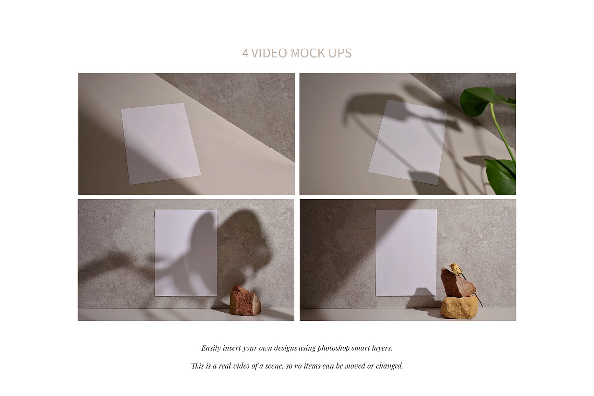 Flower & Stone Video Mock Up, a Product Mockup by Amy Louise Baker (Photo 4 of 5)