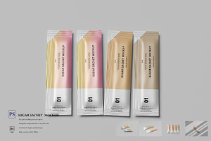 Sugar Sachet Mockup, a Packaging Mockup by Akaimockup