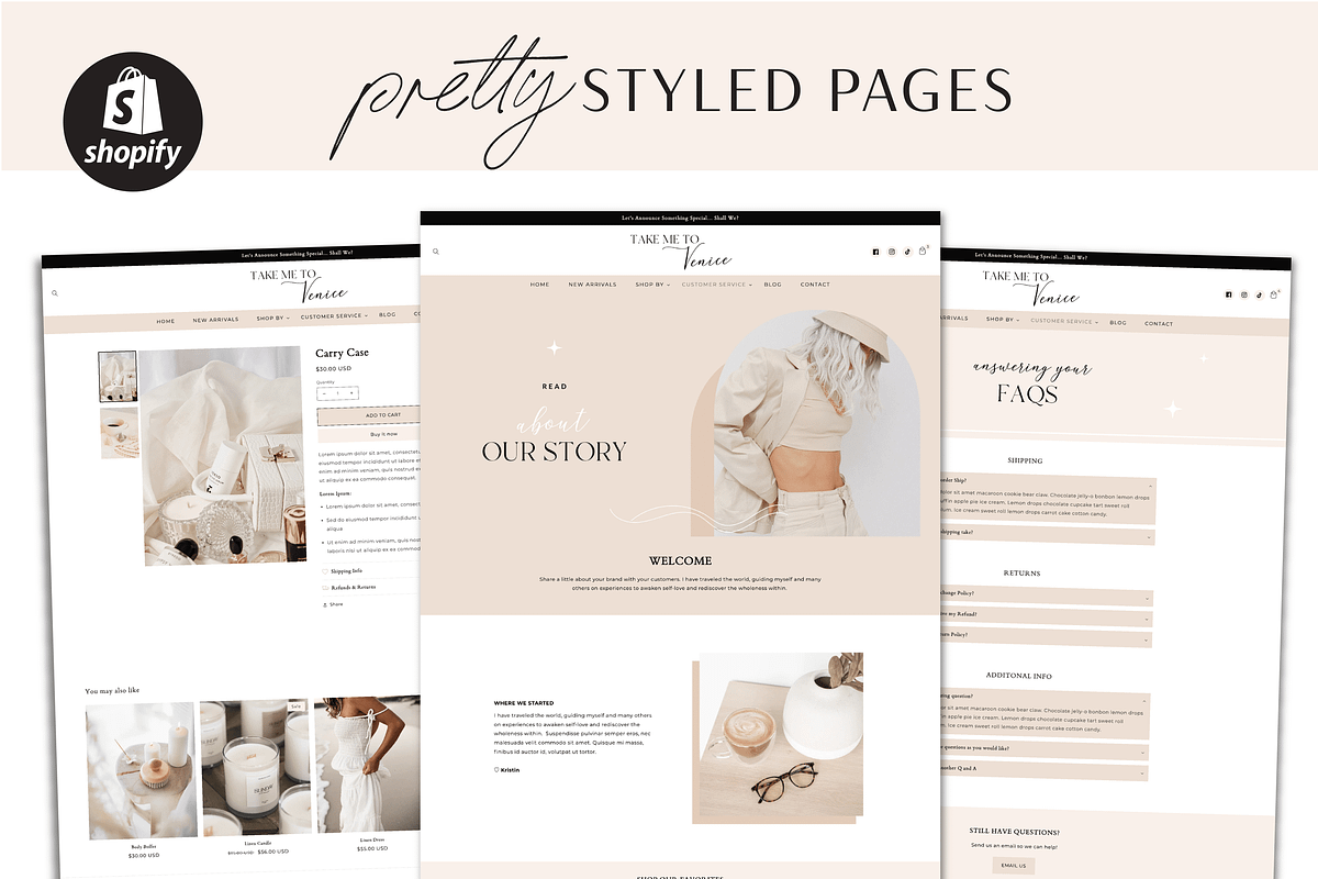 Shopify Theme White Aesthetic preview 2