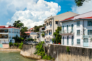 Spanish colonial houses in Casco, an Architecture Photo by Leonid Andronov