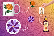 Día de los Muertos: A Festive Design, a Seasonal Illustration by Elatedowl (Thumbnail 13 of 15)