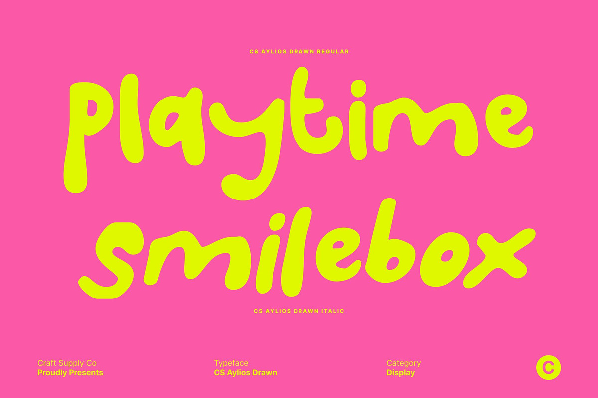 CS Aylios Drawn, a Sans Serif Font by Craft Supply Co. (Photo 4 of 8)