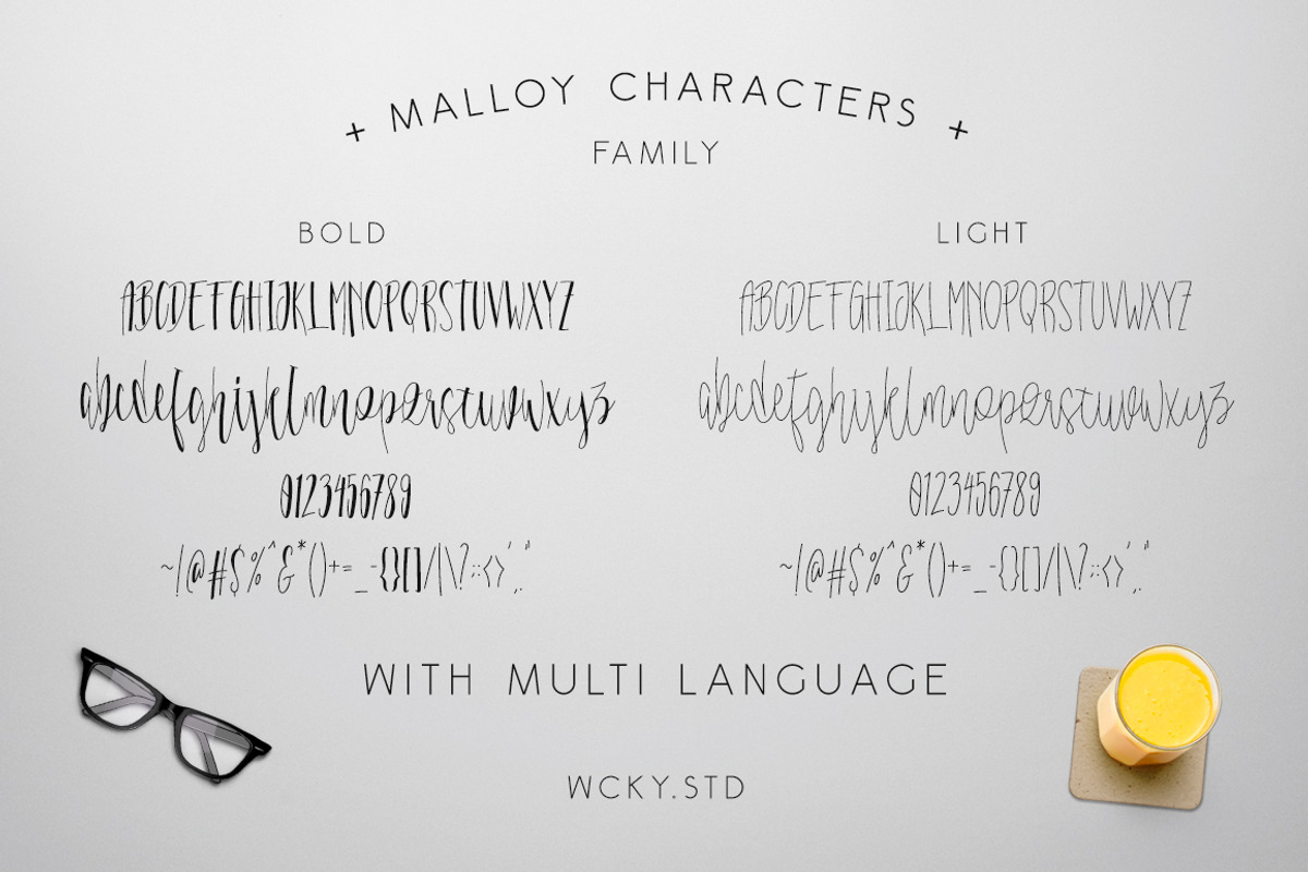 Malloy Font with Elements preview 7