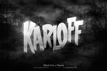 Karloff - Halloween Horror Font, a Sans Serif Font by Alberto Fontense