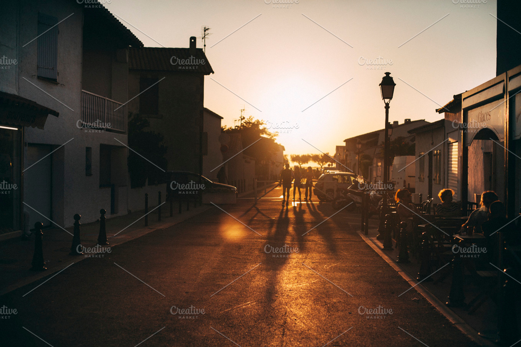 great sunset, a Person Photo by doubled