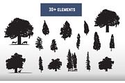 30+ Deer Oak Pine Tree Silhouette, an Animal Illustration by jongcreative (Thumbnail 5 of 5)