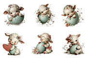 Cute Whimsical Easter Clipart Easter, an Illustration by CreationArt (Thumbnail 4 of 6)