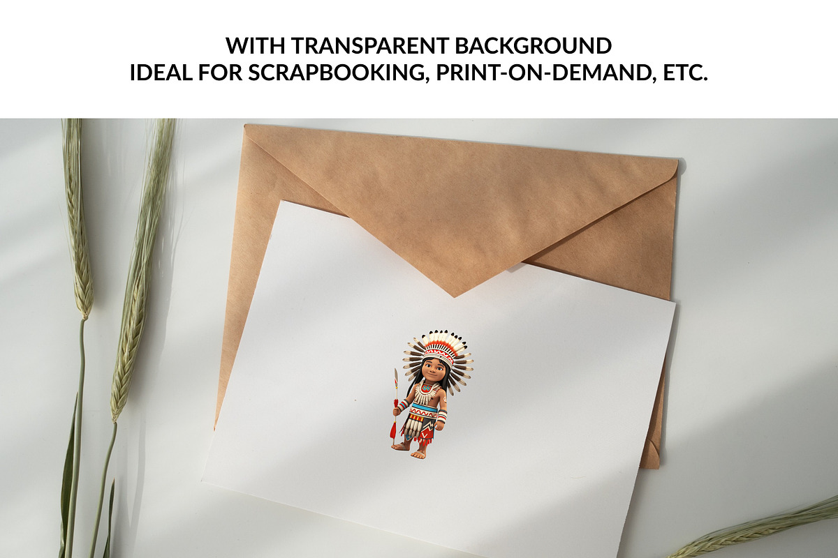 Native Americans PNG Bundle clipart, an Object Graphic by Troyan Studio (Photo 3 of 4)