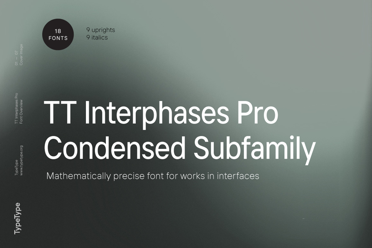 TT Interphases Pro Condensed, a Sans Serif Font by TypeType (Photo 1 of 7)