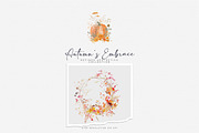 watercolor autumn scenery clipart, a Decorative Illustration by Patishop Art (Thumbnail 7 of 10)