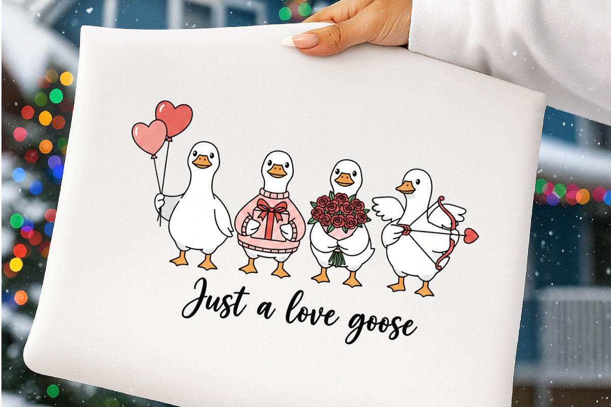 Just a love goose Png, Valentine Goo, an Illustration by SinaCreation (Photo 5 of 11)