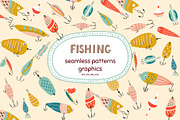 Fishing pattern, a Pattern Graphic by Tani Kuzminka (Thumbnail 1 of 13)