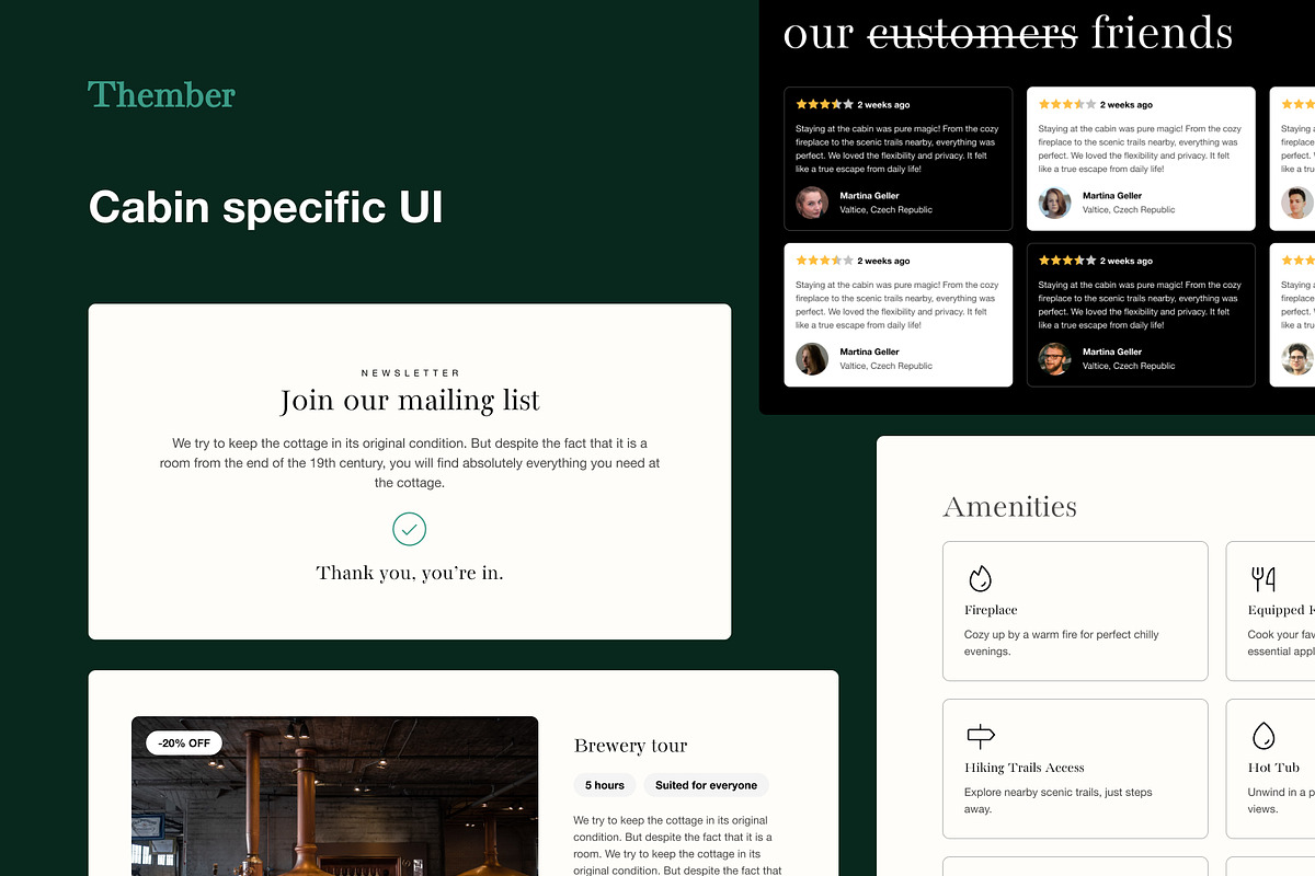 Thember - Figma Template for Cabins, an UI Kit Template by Marek Dvorak (Photo 12 of 12)
