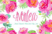 Avonlea Watercolor Flowers Clip Art, an Illustration by Emerald & Ivy Studios (Thumbnail 1 of 3)