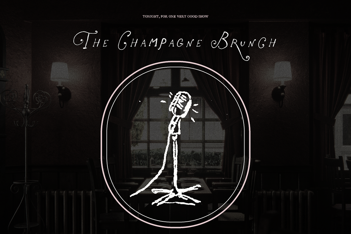 Brunch Clipart, Champagne Doodle Art, a Food Illustration by The October Creative (Photo 12 of 13)