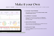 Simple Monthly Budget - Pastel, a Templates & Theme by The Creative Plans co (Thumbnail 6 of 10)