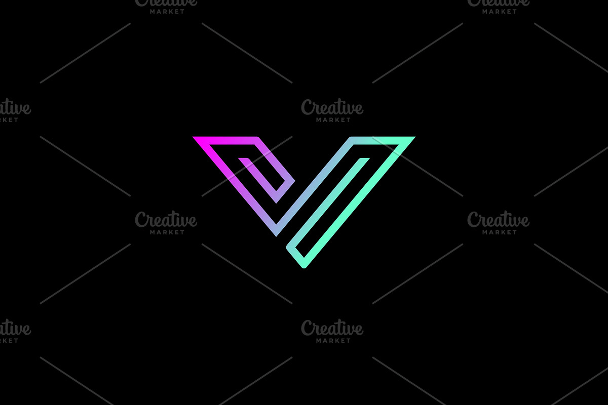 Modern V Letter Logo Template, a Branding & Logo Template by MenkType Studio (Photo 1 of 3)