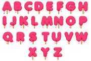 Popsicle - OTF colour font + EXTRAS, a Handwritten Font by ink drop (Thumbnail 3 of 3)