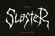 Slaster - A Scarry Horror Fontype, a Blackletter Font by NuType (Thumbnail 1 of 9)