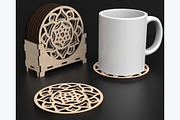 Boxed Mandala Coaster Set, an Object Graphic by ThemeXDigital (Thumbnail 2 of 9)