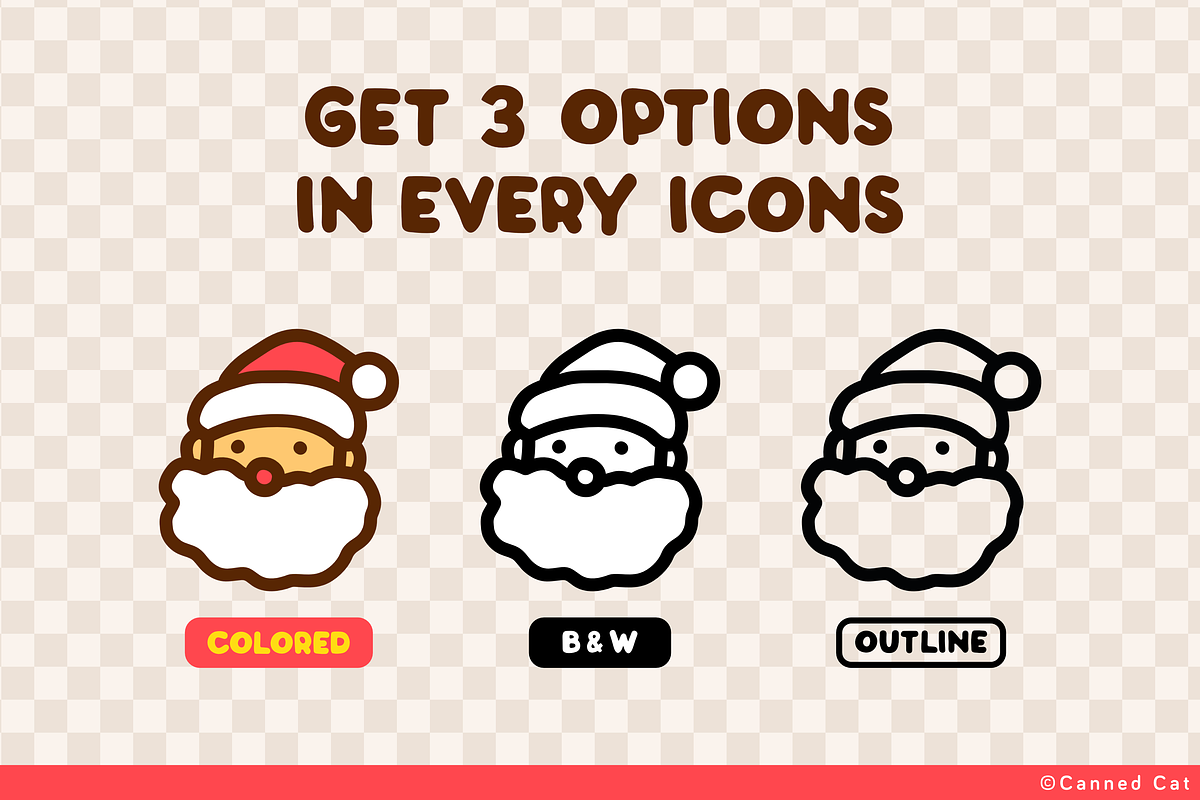 Little Christmas Icons Set #1, an Outline Icon by Canned Cat (Photo 3 of 6)