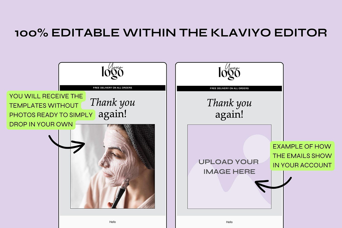 Klaviyo Easy Flow Templates, an Email Template by The Pixel Palace (Photo 7 of 12)