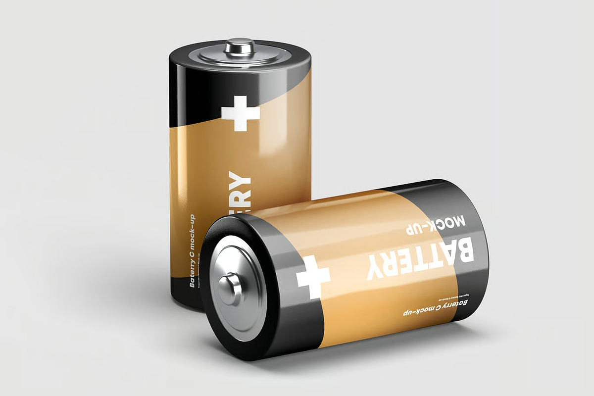 Battery C Mock-up, a Product Mockup by zippypixelstudio (Photo 2 of 9)