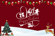 Christmas Gift Monogram, a Handwritten Font by Yoga Letter (Thumbnail 3 of 5)