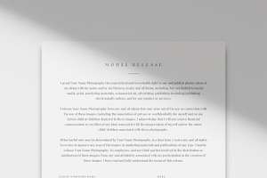 Canva Model Release Template