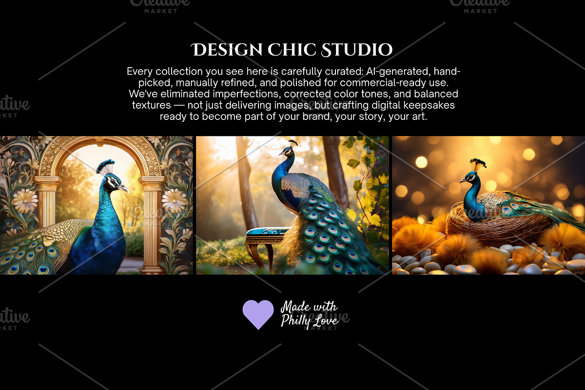 The Golden Royal Peacock Collection, an Animal Photo by Design Chic Studio (Photo 3 of 4)