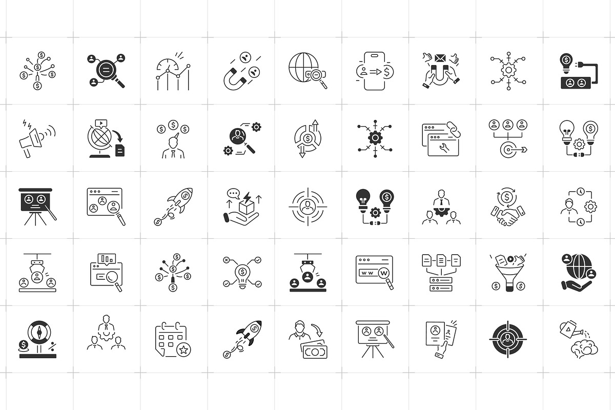 Animated Lead Generation Icons, a Solid Icon by Prosymbols (Photo 4 of 8)