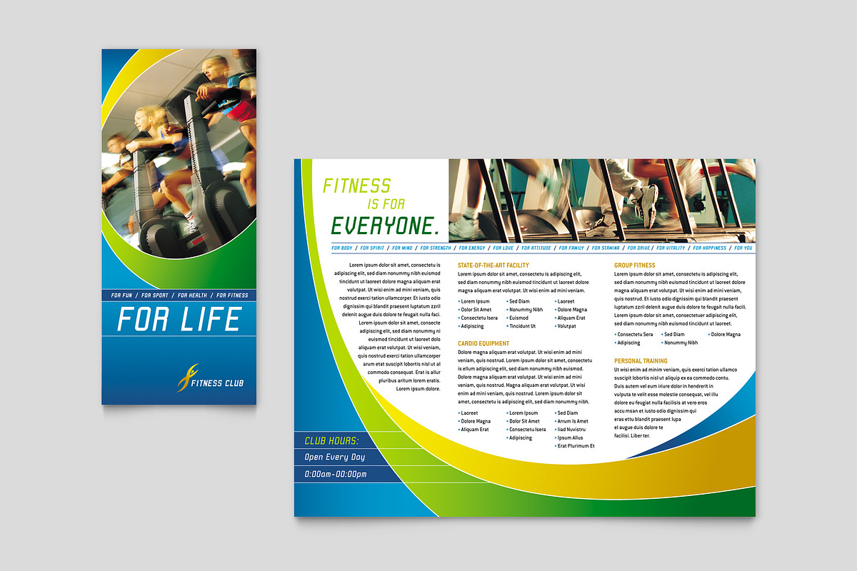 Health Club Brochure Template, a Brochure Template by StockLayouts (Photo 4 of 4)
