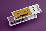 Tickets Mockup Set - 17 styles, a Print Template by Deeplab (Thumbnail 16 of 20)