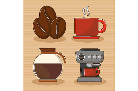 coffee vector icons, a Food Illustration by studiogstock