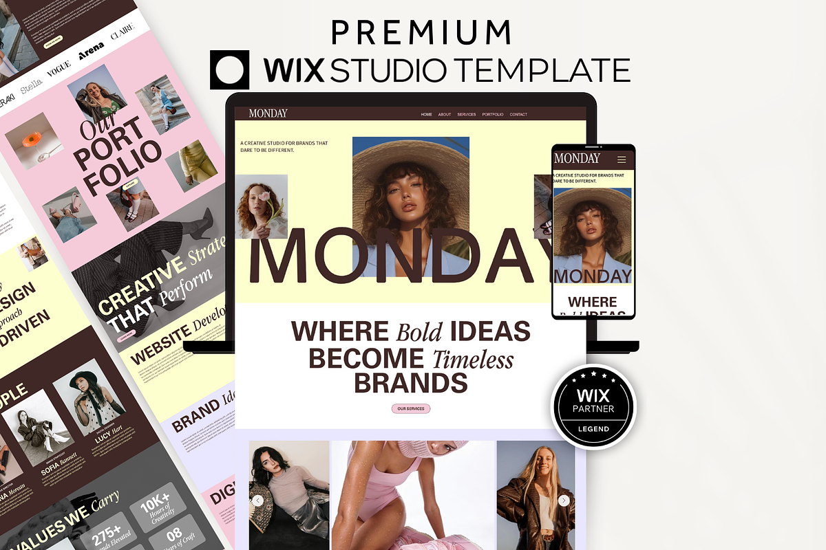 Creative Wix Studio Website Template, a Wix Template by AdvertFox (Photo 1 of 10)