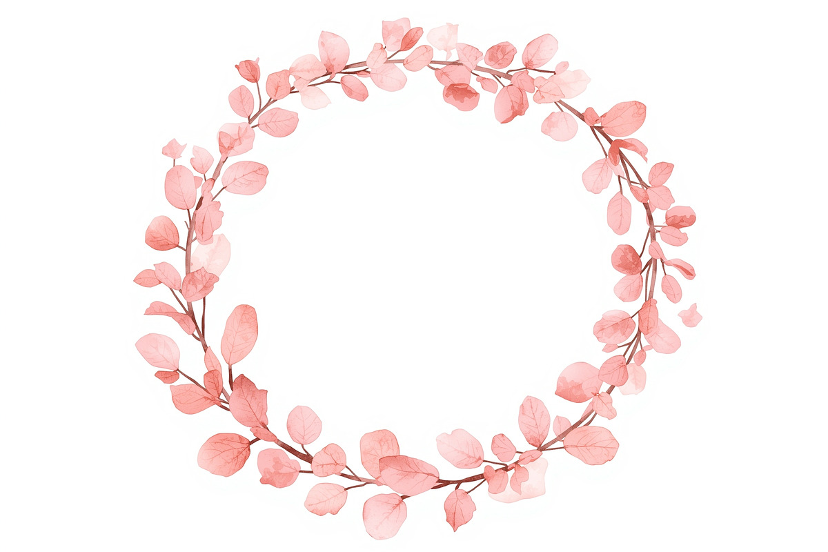 Watercolor Botanical Wreath Clipart, a Graphic by Creativeshirt (Photo 5 of 13)