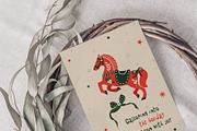 Christmas Folk Art graphic set, a Seasonal Illustration by Madiwaso (Thumbnail 5 of 13)