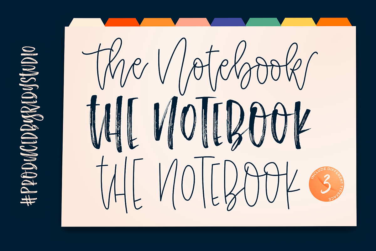 The Notebook Collection Fonts