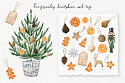 Zero Waste Christmas watercolor set, a Decorative Illustration by Natalia Fedorova (Thumbnail 3 of 14)