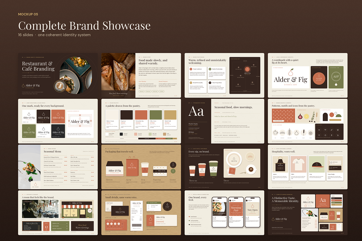 Restaurant & Cafe Branding, a Presentation Template by novexora (Photo 4 of 4)