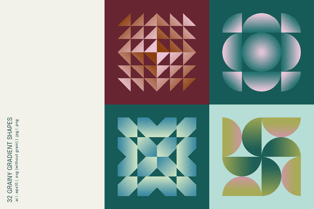 Grainy Gradient Shapes, an Object Graphic by Léo Alexandre (Photo 9 of 12)