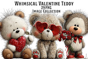 Whimsical Valentine Teddy Bear Clipa, an Illustration by Dream Creation (Thumbnail 1 of 7)