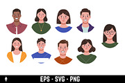 avatars representing various people, a Person Illustration by Vectorhight (Thumbnail 1 of 3)