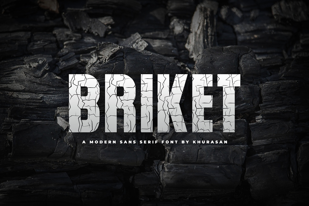 Briket, a Sans Serif Font by khurasan (Photo 1 of 5)