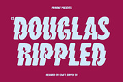 CS Douglas Rippled, a Sans Serif Font by Craft Supply Co. (Thumbnail 1 of 8)