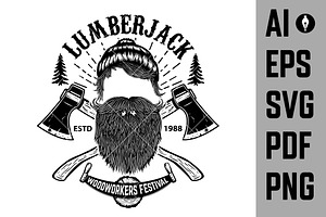 Lumberjack. Woodworkers Festival SVG