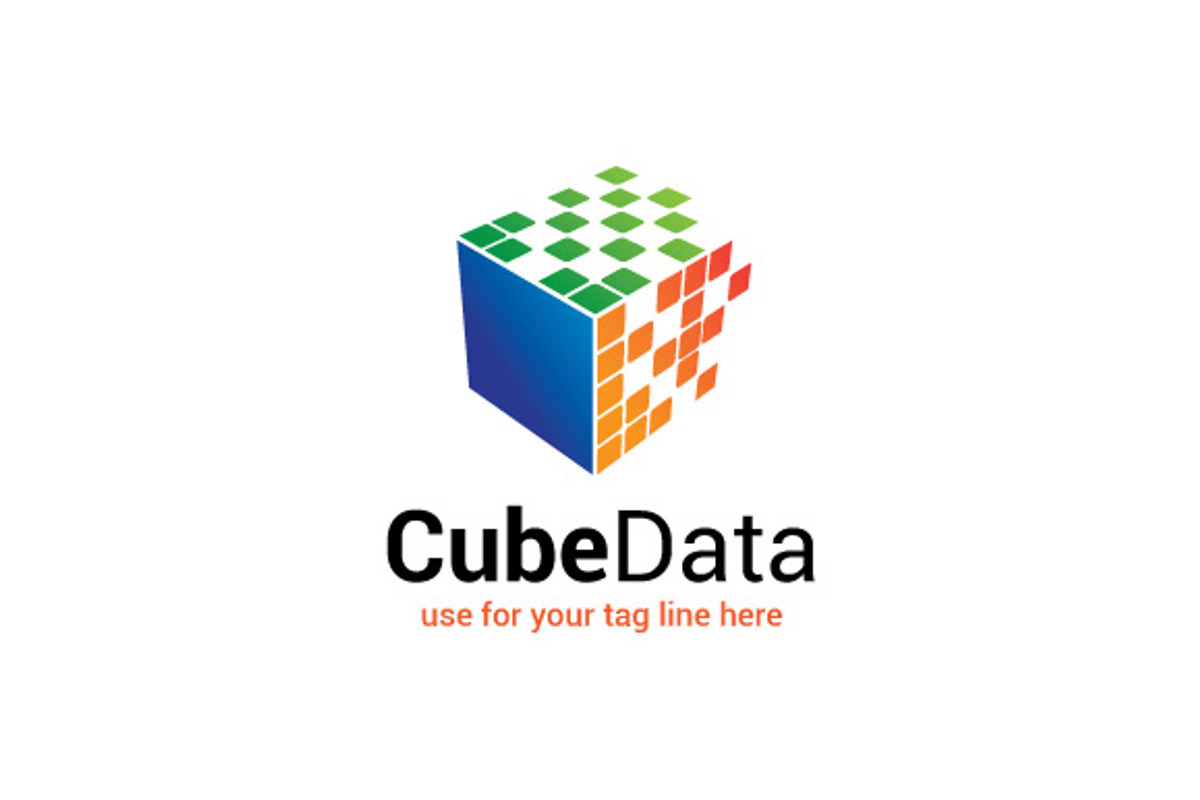 Cube Data Logo, a Branding & Logo Template by The Branding Fusion (Photo 1 of 4)