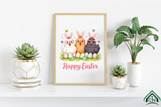 Happy Easter Day Chicken PNG, an Illustration by Craft Nest (Thumbnail 6 of 6)