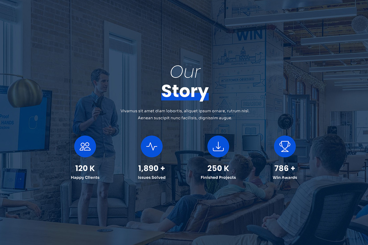 DNA - One Page HTML Template, a HTML Template by DesignOrbital (Photo 4 of 5)