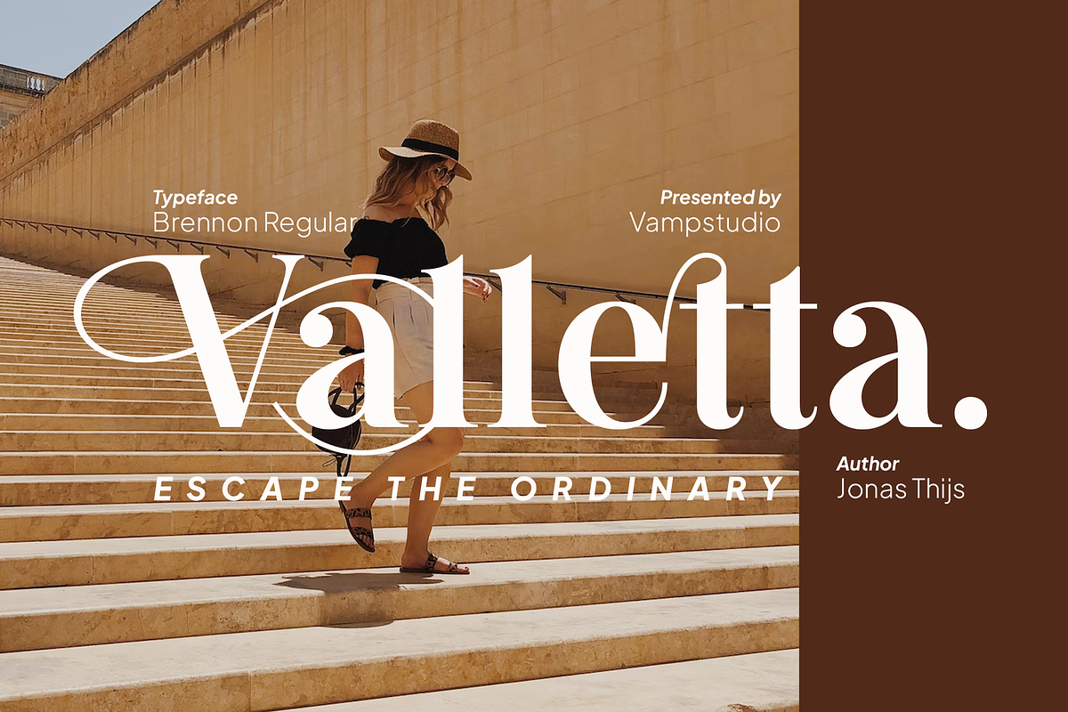 Brennon Stylish Serif Font, a Serif Font by Vampstudio (Photo 5 of 15)